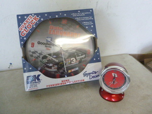 lot 14 image: Dale Earnhardt Sr. and Jr. Clocks