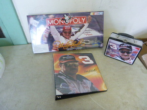 lot 17 image: Dale Earnhardt Sr. Monopoly Game, Lunch Box and Binder