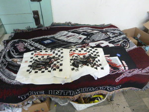 lot 78 image: Dale Earnhardt Sr. Throw, Towels and Bandana