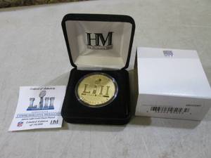 lot 86 image: Super Bowl 52 Gold Mint 39mm 24kt G...