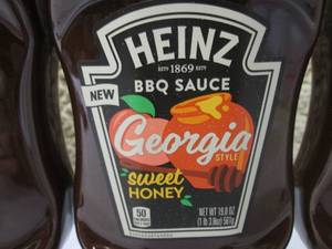 lot 165 image: 4 Bottles of Heinz Georgia Style Sw...