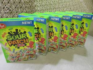 lot 166 image: 6 Boxes of Post Sour Patch Kids Cer...