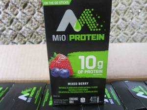 lot 170 image: Case of 12 Boxes of Mio Protein Mix...