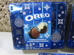 lot 213 image: 3 Tins of Oreo Fudge Covered & Whit...