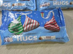 lot 231 image: 3 Bags of Hersheys Hugs Best by Aug...