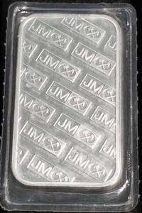 1 TROY OZ. .999 FINE SILVER BAR JM JOHNSON MATTHEY SEALED