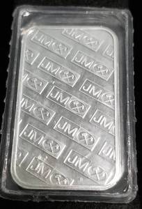 1 TROY OZ. .999 FINE SILVER BAR JM JOHNSON MATTHEY SEALED