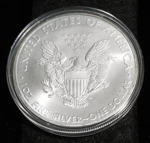 2010 AMERICAN SILVER EAGLE 1 TROY OZ. .999 FINE SILVER IN AIRTITE