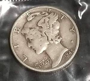 3 COINS AS PICTURED MERCURY DIME SILVER WAR NICKEL BUFFALO NICKEL