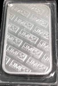 1 TROY OZ. .999 FINE SILVER BAR JM JOHNSON MATTHEY SEALED