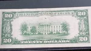 1934 US $20 FEDERAL RESERVE BANK NOTE