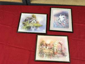 lot 67 image: Three Framed Art