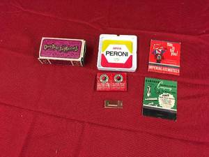lot 81 image: Peroni Ash Tray & Misc Matches