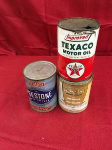 lot 103 image: Three Oil Cans