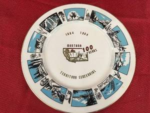 lot 110 image: Montana Centennial Plate