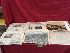 lot 122 image: Misc VintageAntique Newspaper Articles