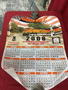 lot 127 image: 2008 BNSF Calendar