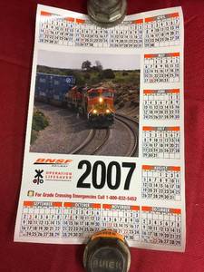 lot 128 image: 2007 BNSF Calendar