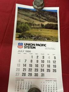 lot 129 image: 1986 Union Pacific System Calendar