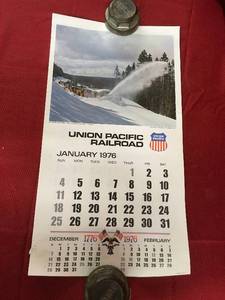 lot 130 image: 1976 Union Pacific Railroad Calendar