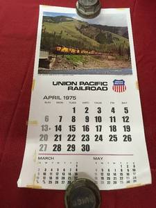 lot 131 image: 1975 Union Pacific Railroad Calendar