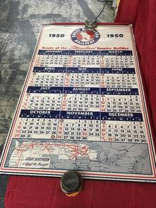 lot 136 image: 1950 Great Northern Railway Calendar
