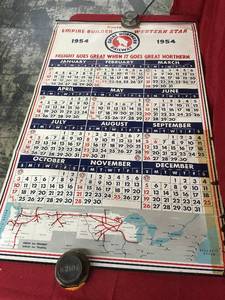 lot 138 image: 1954 Great Northern Railway Calendar