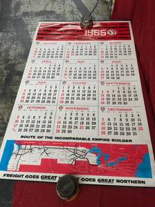 lot 140 image: 1965 Great Northern Railway Calendar
