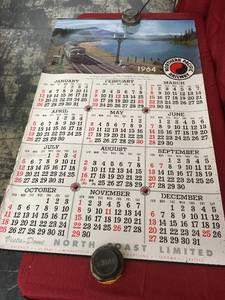 lot 141 image: 1964 Northern Pacific Railroad Calendar