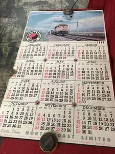 lot 142 image: 1968 Northern Pacific Railway Calendar