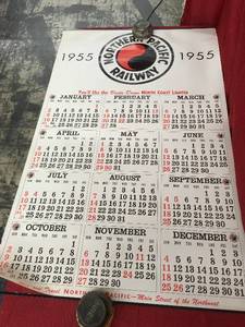 lot 143 image: 1955 Northern Pacific Railway Calendar