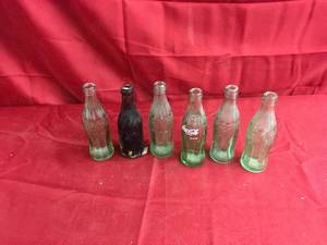 lot 177 image: 6 Misc Coke Bottles