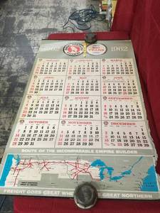 lot 181 image: 1962 Great Northern Railway Calendar