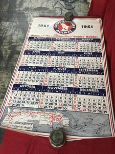 lot 183 image: 1951 Great Northern Railway Calendar
