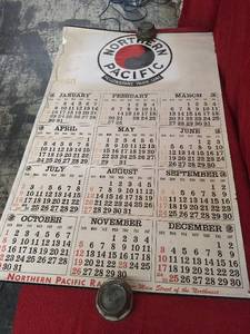 lot 184 image: 1950 Northern Pacific Railway Calendar