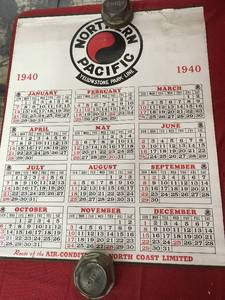 lot 186 image: 1940 Northern Pacific Railway Calendar