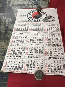 lot 193 image: 1954 Northern Pacific Railway Calendar