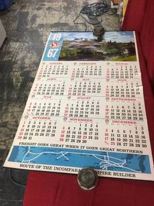 lot 194 image: 1967 Great Northern Railway Calendar
