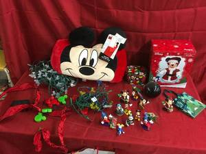 lot 201 image: Mickey Mouse Christmas Items