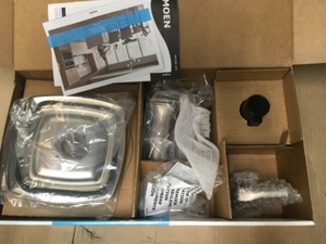 lot 15 image: Moen  View the Collection Hensley Single-Handle 1-Spray Tub and Shower Faucet in Spot Resist Brushed Nickel (Valve Included