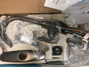 lot 48 image: Moen Noell Single-Handle Pull-Down Sprayer Kitchen Faucet with Reflex and Power Clean in Mediterranean Bronze