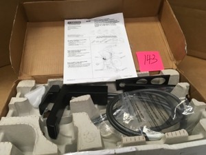 lot 143 image: Delta Ara Single Hole Single-Handle Bathroom Faucet with Metal Pop-Up in Matte Black