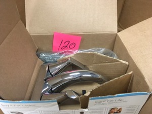 lot 120 image: Moen Darcy 4 in. Centerset 2-Handle Bathroom Faucet in Chrome
