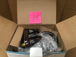 lot 118 image: Moen Banbury 4 in. Centerset 2-Handle High-Arc Bathroom Faucet in Mediterranean Bronze