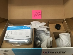 lot 102 image: Moen Genta Single-Handle 1-Spray Tub and Shower Faucet in Chrome (Valve Included)