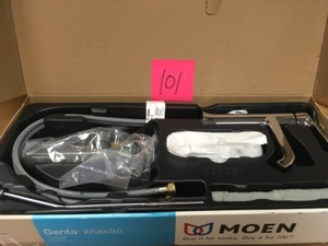 lot 101 image: Moen Genta Single Hole Single-Handle Bathroom Faucet in Chrome