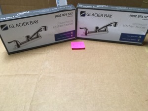 lot 57 image: Lot of 2 Glacier Bay Kitchen Faucets