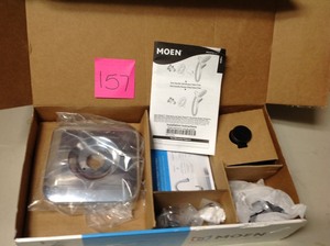lot 157 image: Hover Image to Zoom Genta Single-Handle 1-Spray Tub and Shower Faucet in Chrome (Valve Included)
