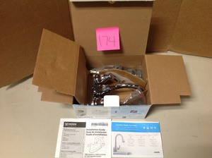 lot 174 image: Banbury 4 in. Centerset 2-Handle High-Arc Bathroom Faucet in Chrome