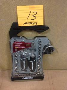lot 13 image: Husky 14 in. and 38 in. Stubby Ratchet and Socket Set (46-Piece) MISSING